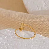 OLYMPIA CZ FLOWER RING